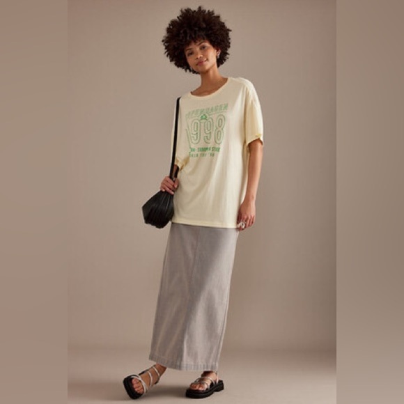 NWT Anthropologie pilcro short-sleeve vintage graphic dad t-shirt Copenhagen - Picture 3 of 5